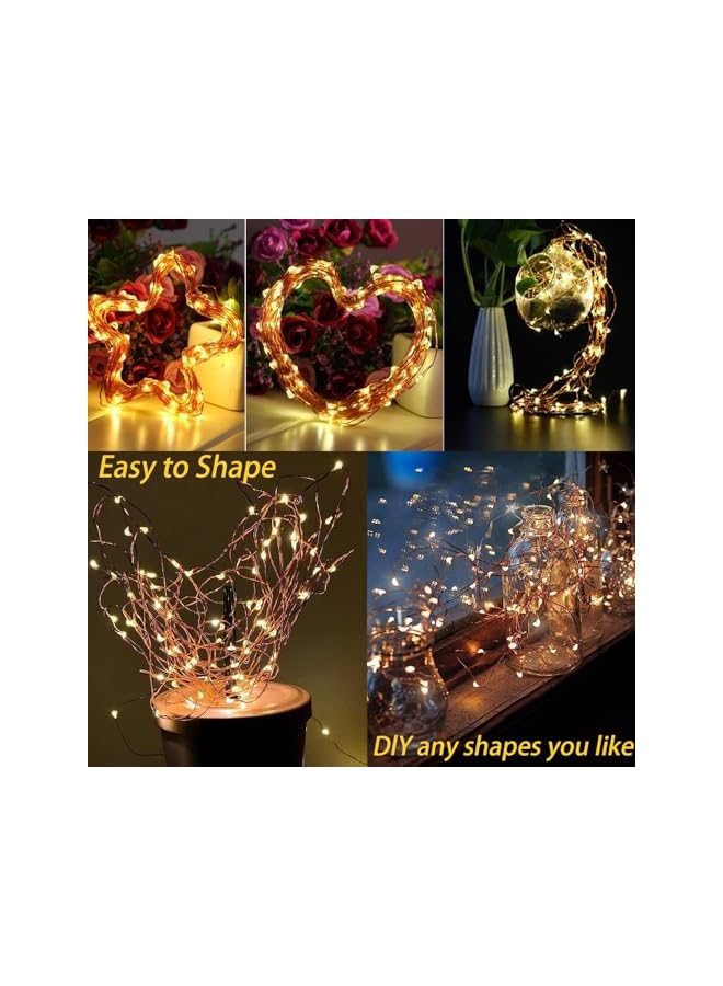 The Bros 2 Pack Fairy Christmas Lights Battery Operated - 10M, 100 LED, Warm White String Light, IP65 Waterproof, Ideal For Decorations On Trees, Patios, Glass Jars - Image 5