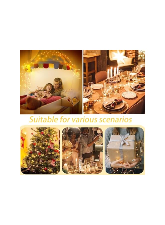 The Bros 2 Pack Fairy Christmas Lights Battery Operated - 10M, 100 LED, Warm White String Light, IP65 Waterproof, Ideal For Decorations On Trees, Patios, Glass Jars - Image 4