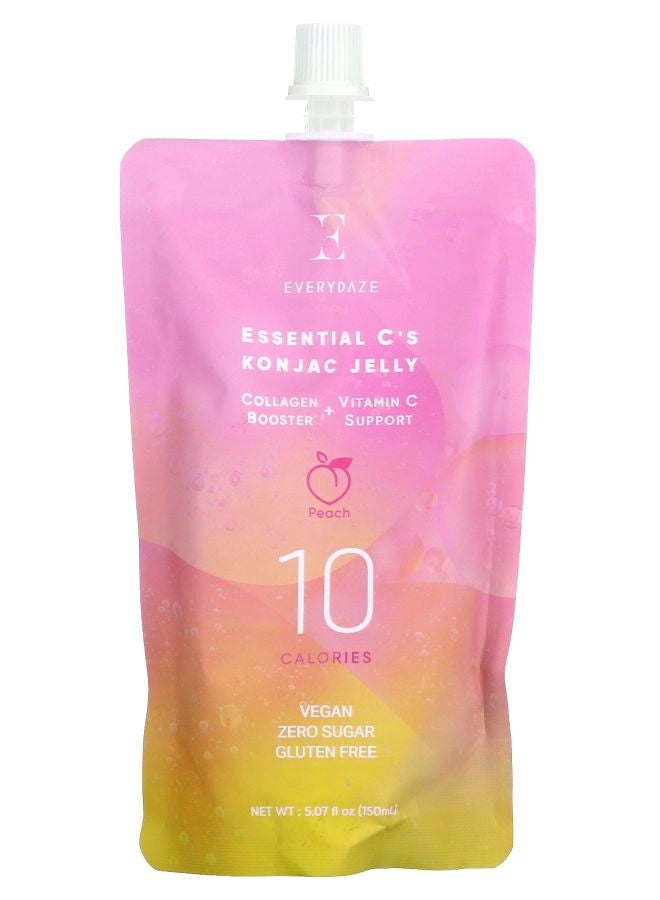 Essential C's Konjac Jelly Peach 5.07 fl oz (150 ml)