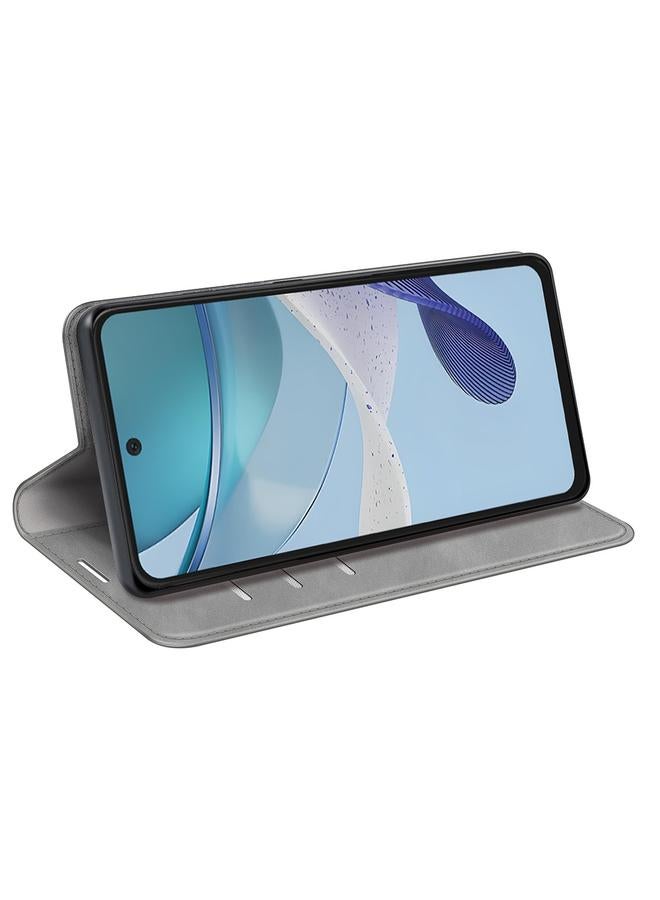 اس-توب جراب هاتف موتورولا موتو جي 53 5 جي جراب هاتف جلدي مغناطيسي بتصميم كلاسيكي - Image 5