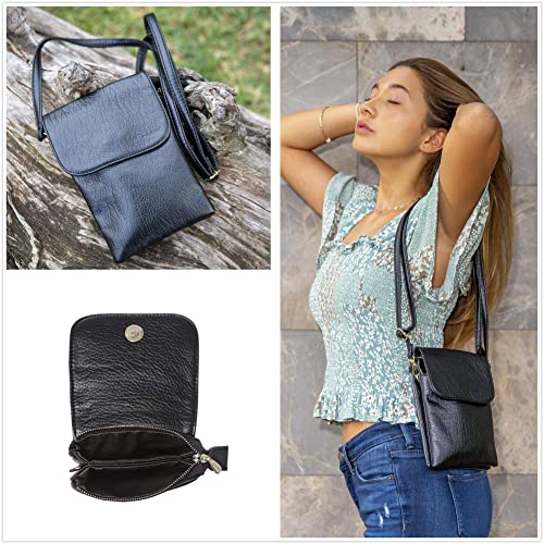 MINICAT Small Crossbody Bags for Women Cell Phone Bag Vegan Leather Cross Body Purse Wallet Purses(Black) - Image 5
