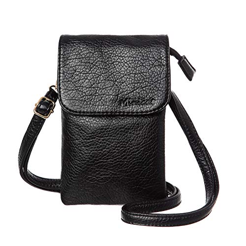 MINICAT Small Crossbody Bags for Women Cell Phone Bag Vegan Leather Cross Body Purse Wallet Purses(Black) - Image 1