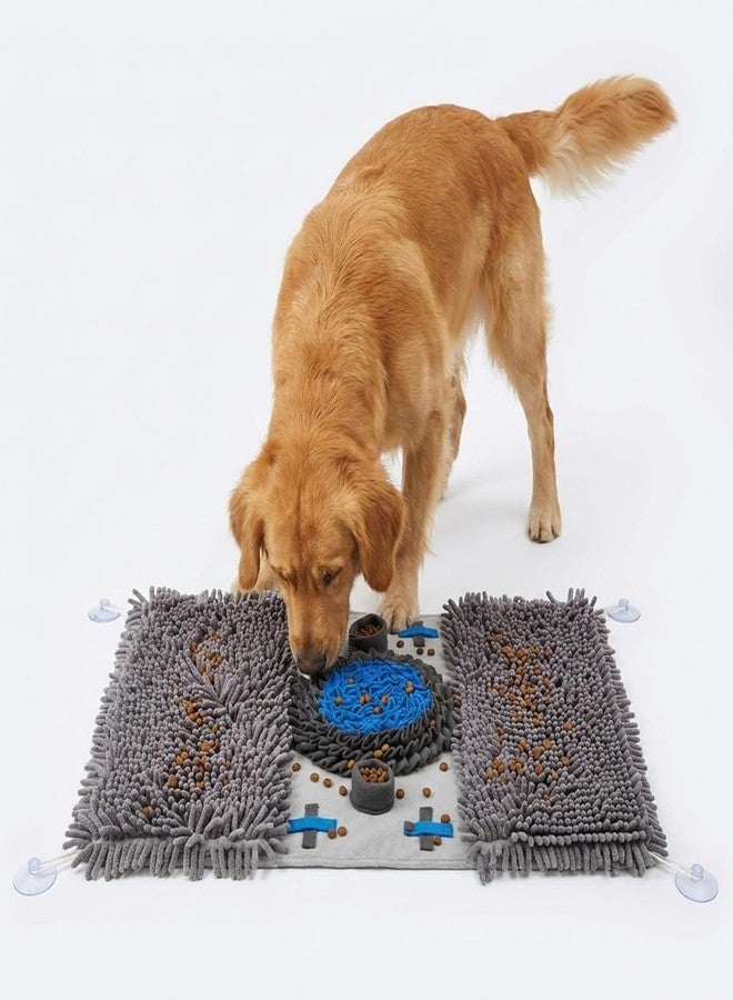 Muddy Mat سجادة Muddy Mat® المزدوجة من الشنيل والصوف للكلاب - سجادة تفاعلية 19x30 للكلاب من السلالات الكبيرة - سجادة تغذية بطيئة للتدريب والبحث عن الطعام وتخفيف التوتر - Image 1