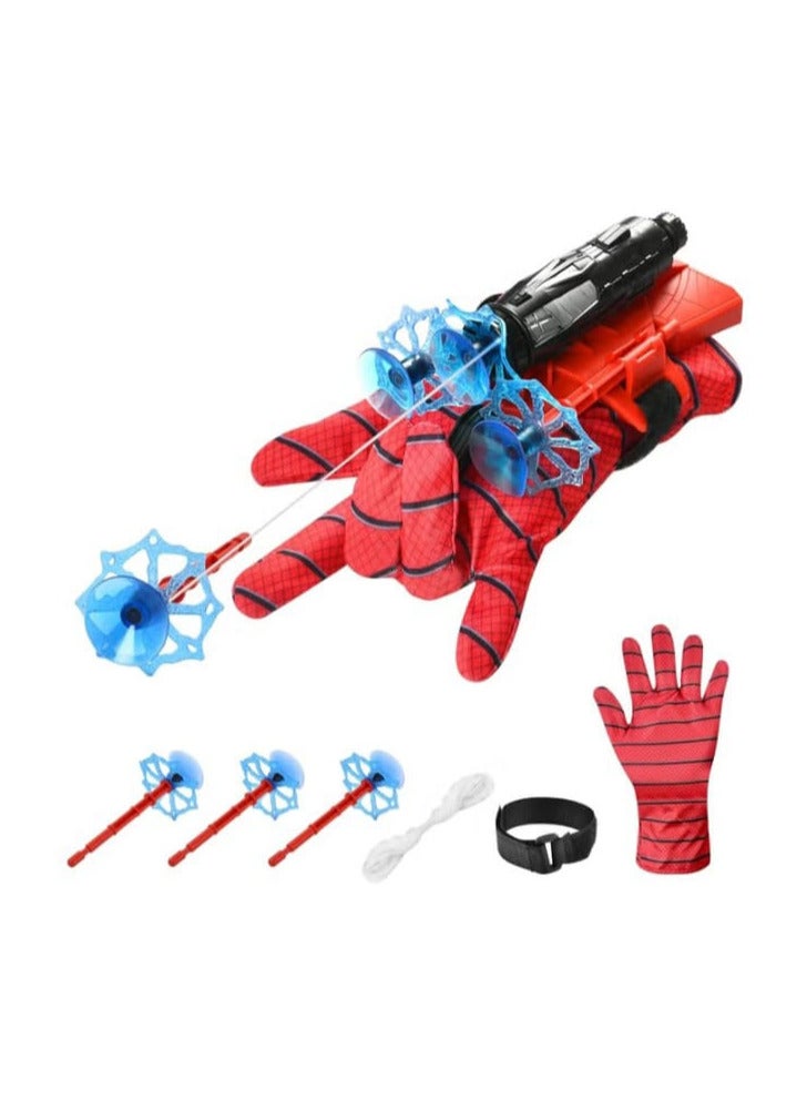 Newmoang Spider Launcher Glove, Hero Gloves for Kids, Spiderman Toy, Launcher Web, Wrist Play Set, Cosplay, Plastic, Red - Image 1