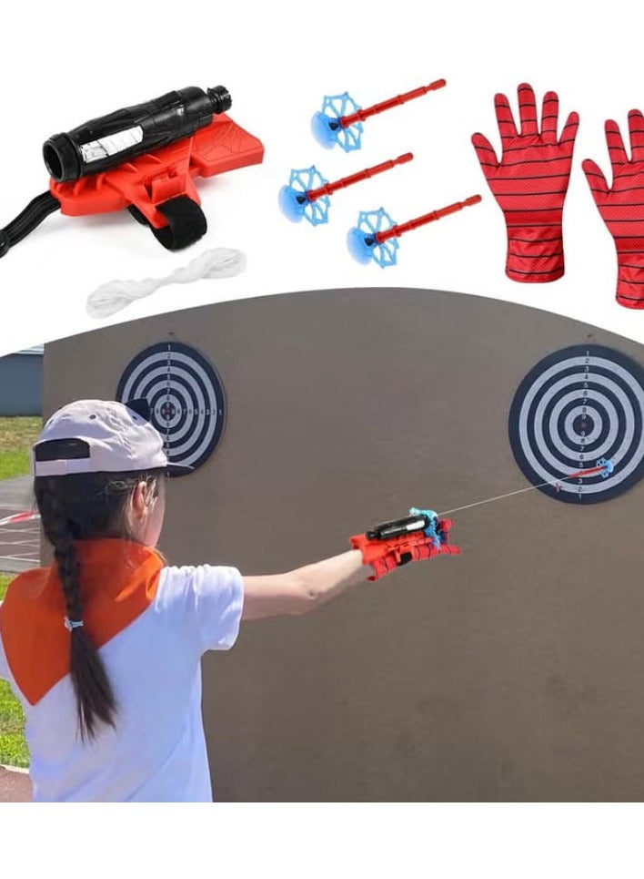 Newmoang Spider Launcher Glove, Hero Gloves for Kids, Spiderman Toy, Launcher Web, Wrist Play Set, Cosplay, Plastic, Red - Image 3