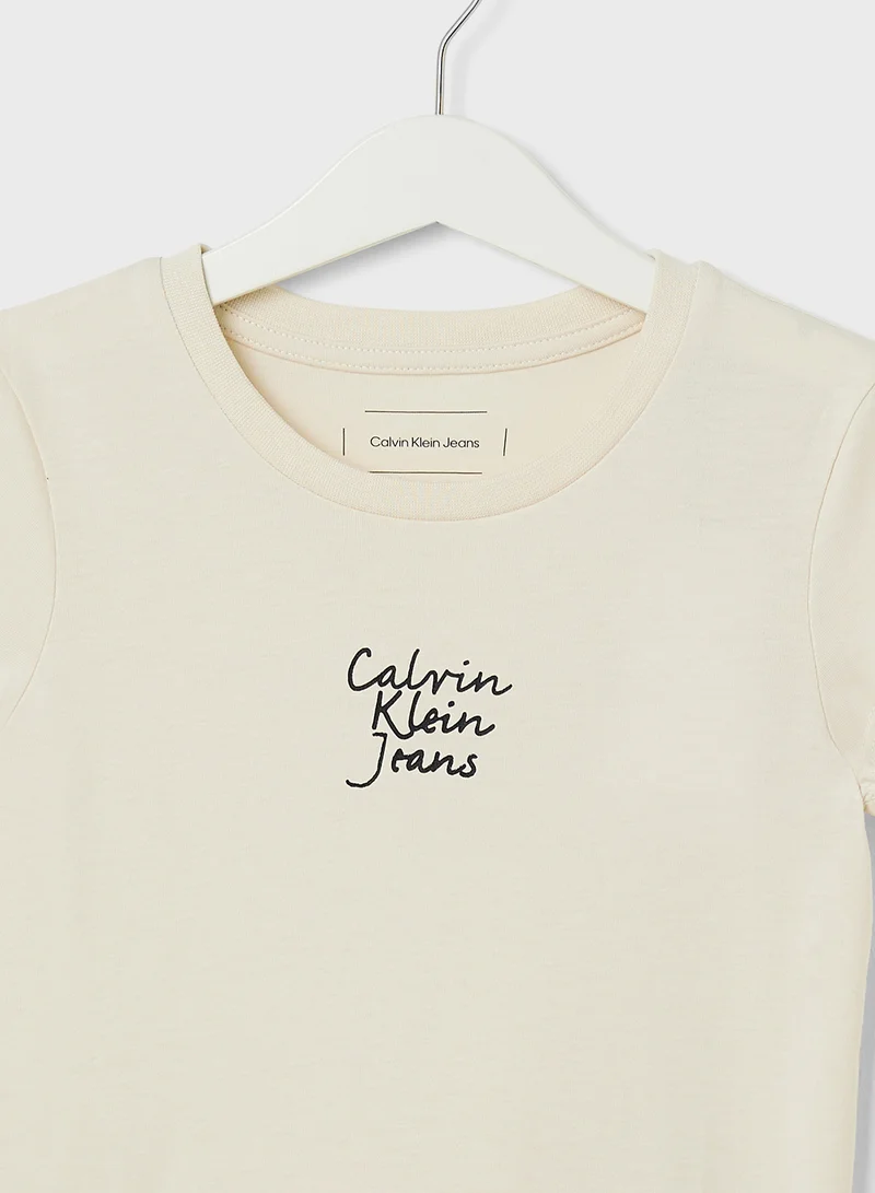 Calvin Klein Jeans Youth Graphic Logo Slim T-Shirt