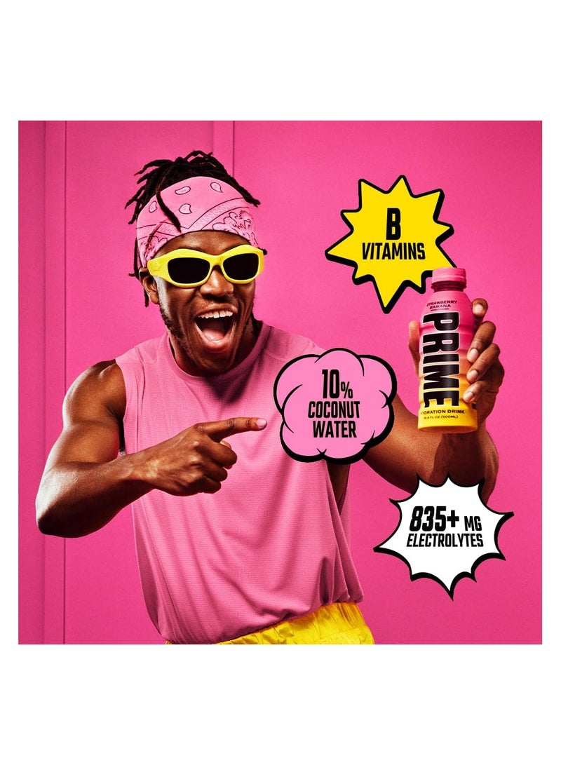 Prime Hydration Drinks Strawberry Banana 12pack - Image 5