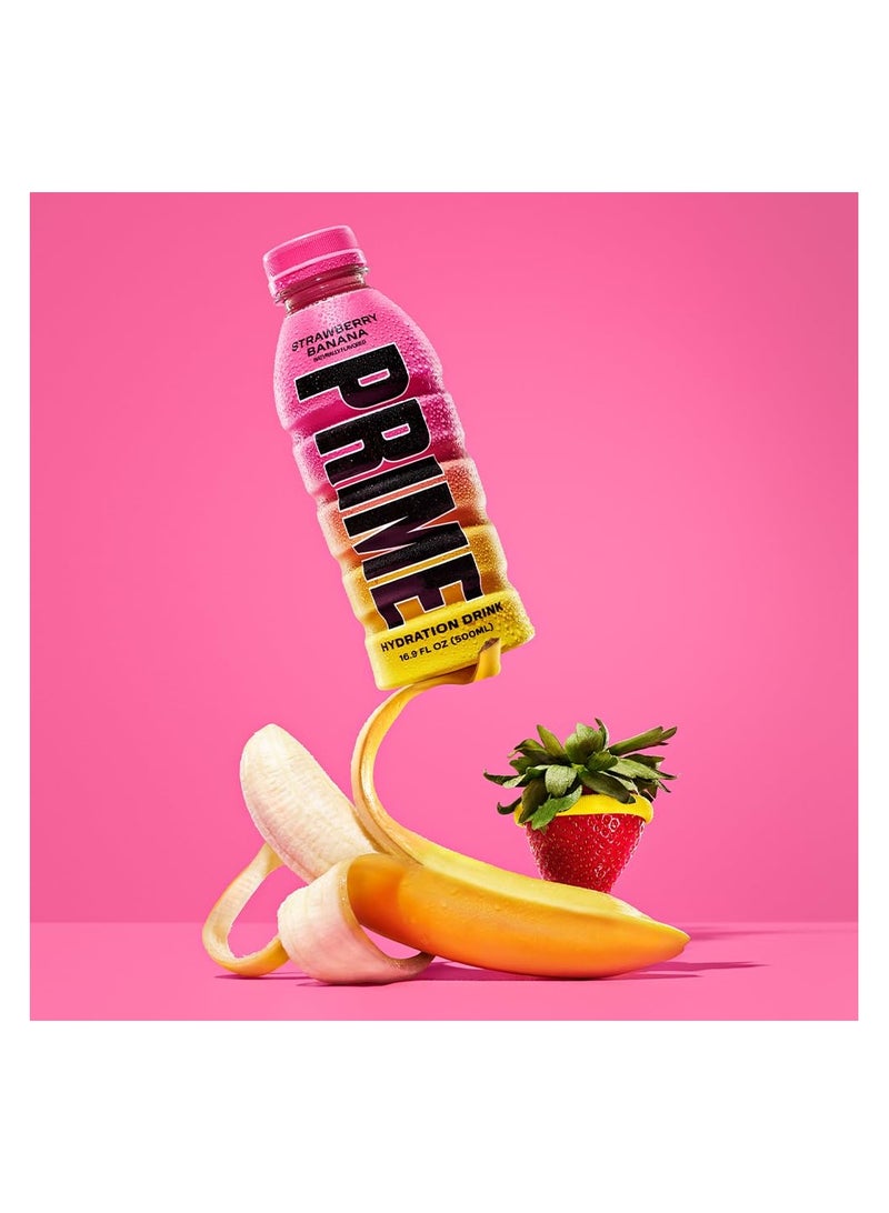 Prime Hydration Drinks Strawberry Banana 12pack - Image 3