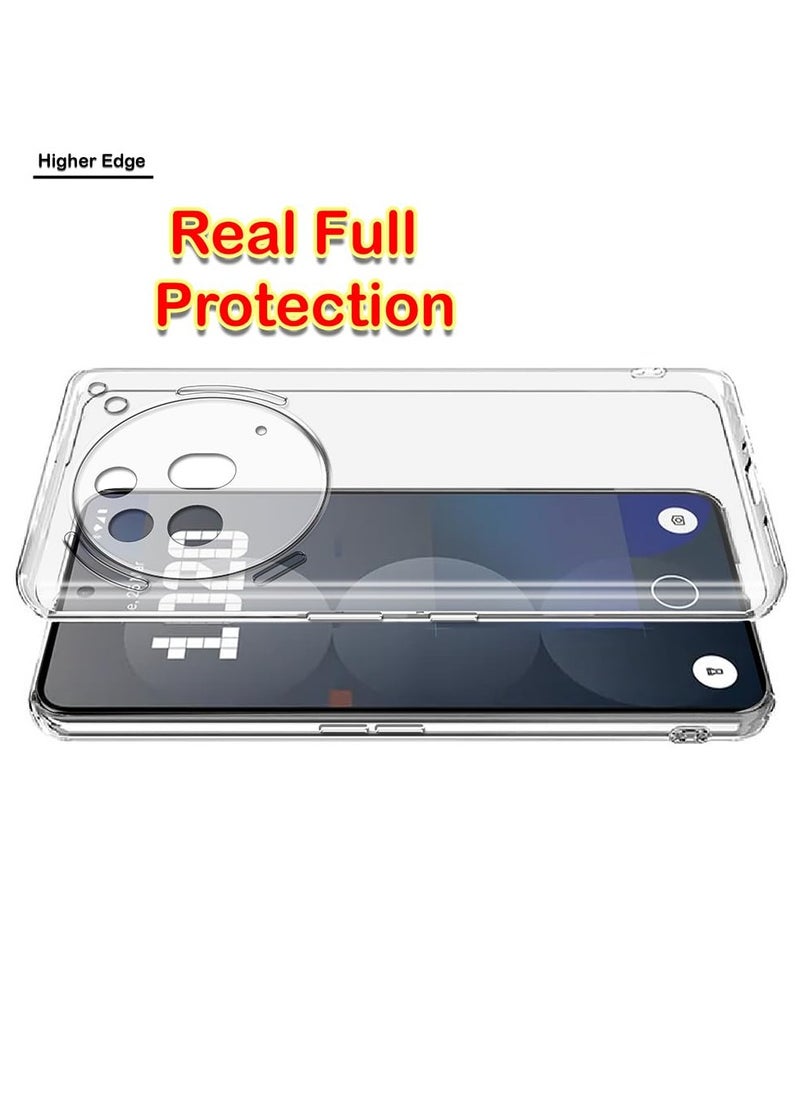 Case for Nothing Phone 3A Pro Premium Ultra Clear Soft TPU Slim Back Cover Case with Camera Protection Transparent Back Cover Designed for Nothing Phone 3A Pro