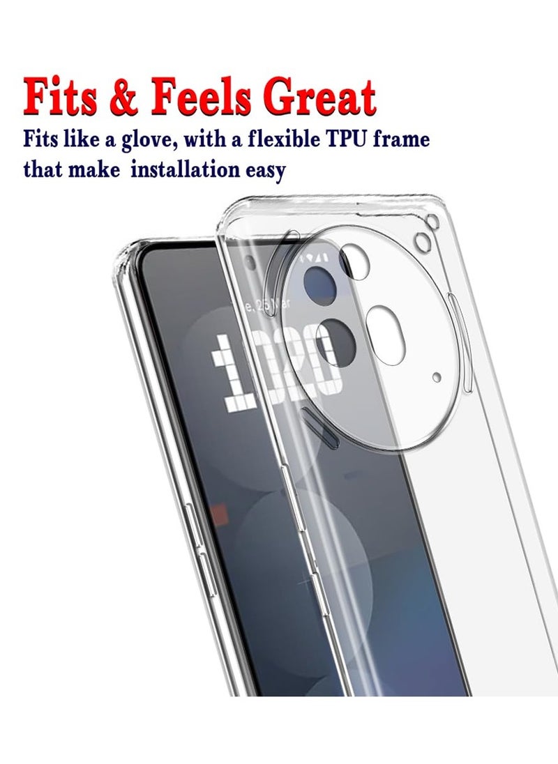 Case for Nothing Phone 3A Pro Premium Ultra Clear Soft TPU Slim Back Cover Case with Camera Protection Transparent Back Cover Designed for Nothing Phone 3A Pro