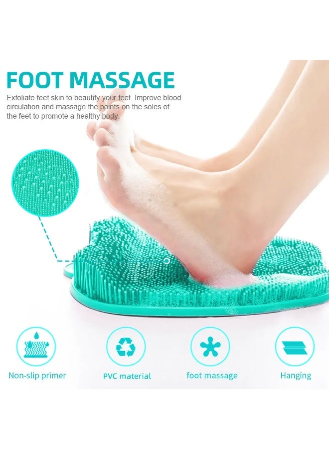 Cazadora Shower Foot Scrubber Massager – Premium Foot Care Solution for Improved Circulation, Exfoliation & Pain Relief – Non-Slip Silicone Mat with Suction Cups – Effortless Foot Cleaning in the Shower – Relaxing Reflexology & Spa-Like Experience – Durable, Hygienic, Multi-Use Foot Cleaning Mat for Home & Bathroom – Available in Green, Soothes Tired Feet, Gentle Massage, Ideal for Daily Foot Care, Foot Spa, Stress Relief, and Soft Skin - Image 2