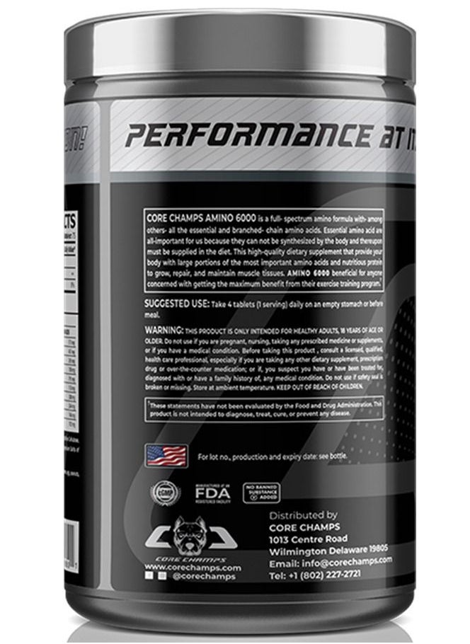 CORE CHAMPS - Corechamps Amino 6000, Dietary Supplement, 300 Tablets - Image 1