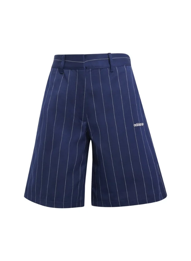 Adidas adidas PINSTRIPE SHORT Blue Originals Women SHORTS