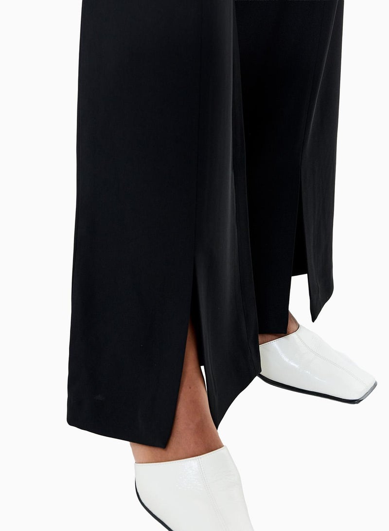 فرنش كونكشن بنطلون فينّي بفتحة جانبية مفصل - Image 3