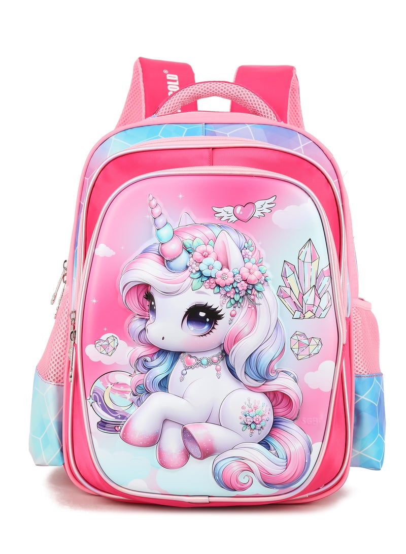 Baby Backpack For Baby Girls With Adjustable Strap For School 16 Inch