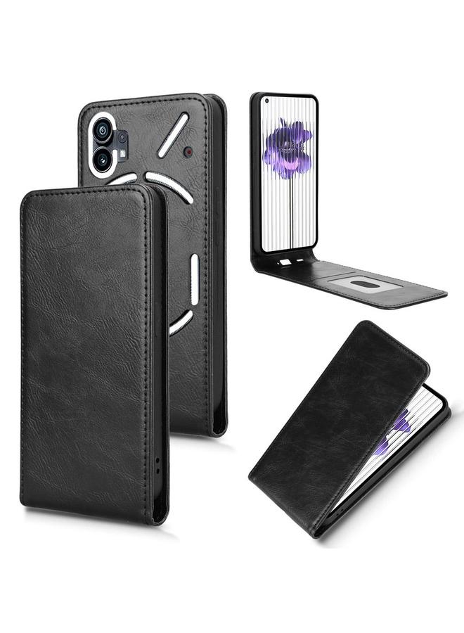 S-TOP Case For Nothing Phone 1 Magnetic Vertical Flip Leather Phone Case - Image 1