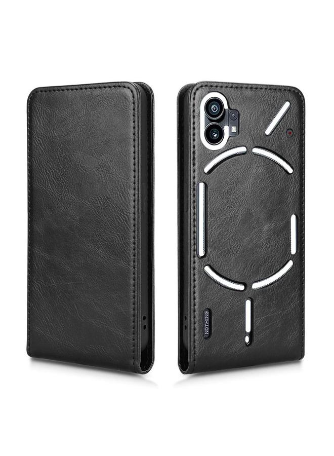 S-TOP Case For Nothing Phone 1 Magnetic Vertical Flip Leather Phone Case - Image 2