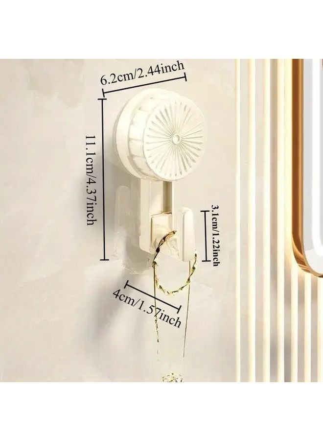 Heavy Duty Adhesive Wall Hooks No Drill ABS White Black Strong Load Bearing 1pc - Image 3