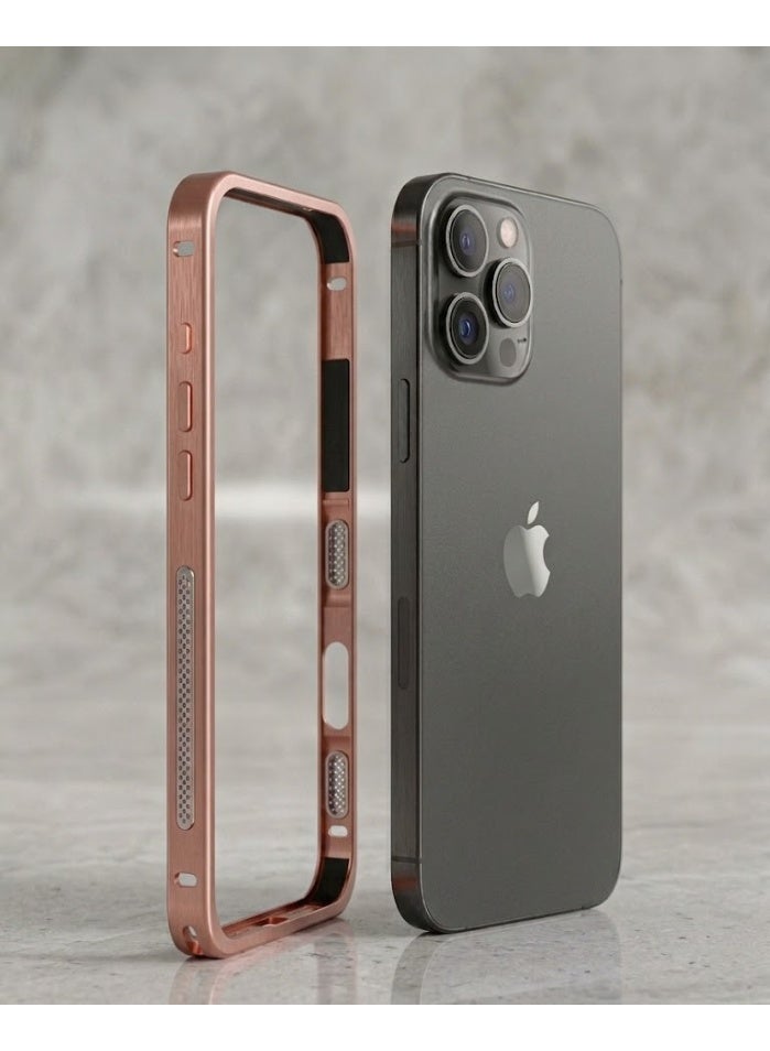 iphone 16 promax Aircraft-Grade Aluminium Alloy Bumper Case for iPhone 16/17 Pro Series – Shock-Proof, Heat Dissipation & Lens Protection - Image 1
