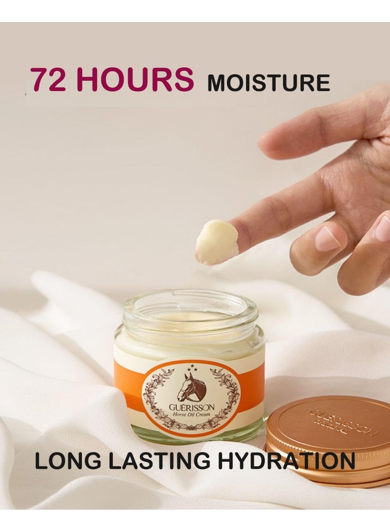 جوريسون كريم مركب 9 من GUERISSON 2.5 أوقية 70 جم - زيت الحصان لتجديد شباب البشرة ورفعها ملمس بزبدة الذوبان لا يسبب التهيج يتحكم في الزيت وتوازن الرطوبة جوريسون - Image 2