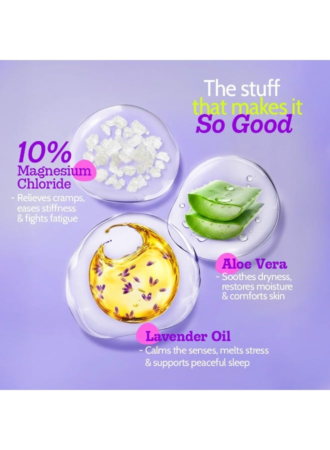Chemist at Play 10% Magnesium Body Lotion | Relaxes muscles, Eases Soreness Post Workout, Promotes Deep Relaxation for Better Sleep, & Prevent Muscle Spasms | With Lavender Oil & Aloevera | 236ml - Image 4