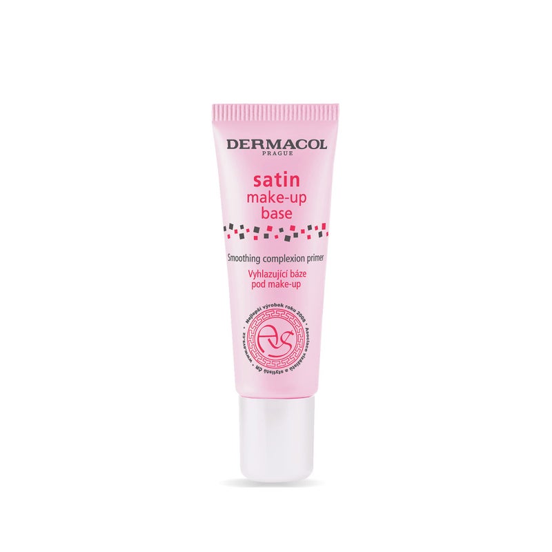 Dermacol - Satin Makeup Base, Matte Face Primer for Wrinkles and Pores, Transparent Makeup Primer for Oily Skin & Dry and Combination Skin, Easy to Blend Pore Filling Primer, No Preservatives, 10 mL - Image 1