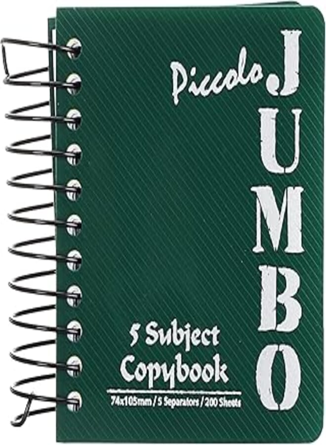 Mintra دفتر مينترا جامبو، 200 ورقة، مقاس 74*105 مم، ألوان متنوعة - قطعة واحدة