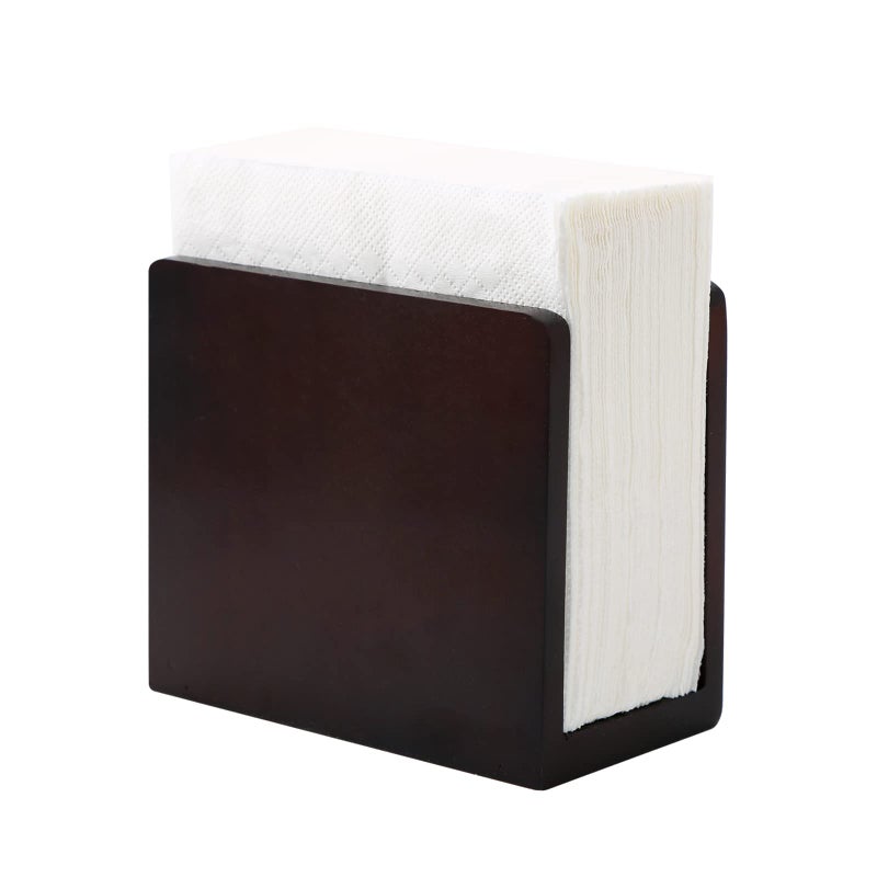 Bamboo Vertical Napkin Holder Wooden Natural Strong and Waterproof For Table Kitchen and Countertops