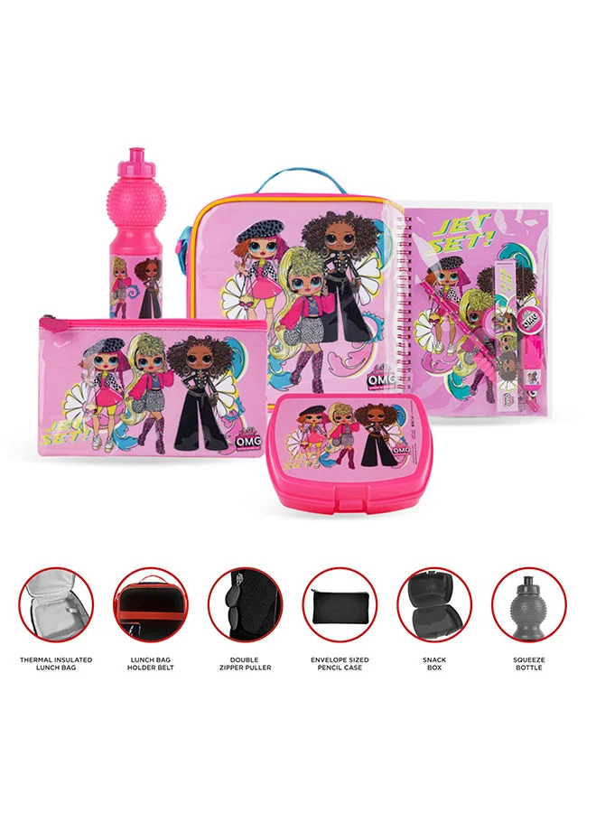 Trucare Mga Lol Omg Glam Shores 6 in 1 Trolley Box Set 16 inches