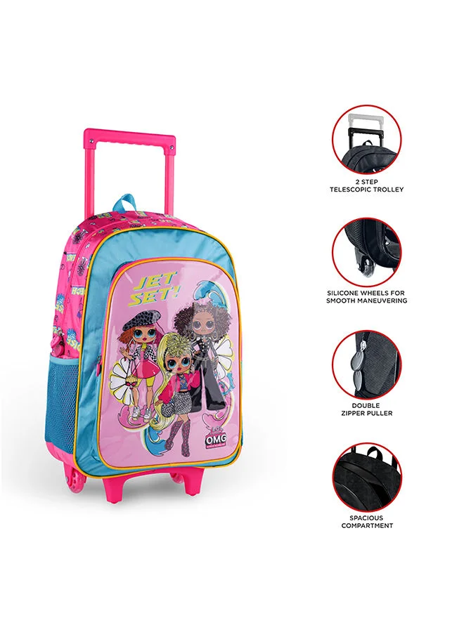 Trucare Mga Lol Omg Glam Shores 6 in 1 Trolley Box Set 16 inches