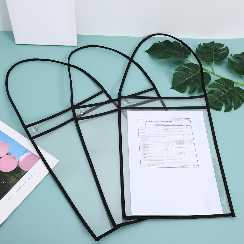 30 Pcs Dry Erase Pockets Clear Reusable Sleeves Hanging Job Ticket Holders Paper Holder For Teachers Classroom Must Haves - Image 5