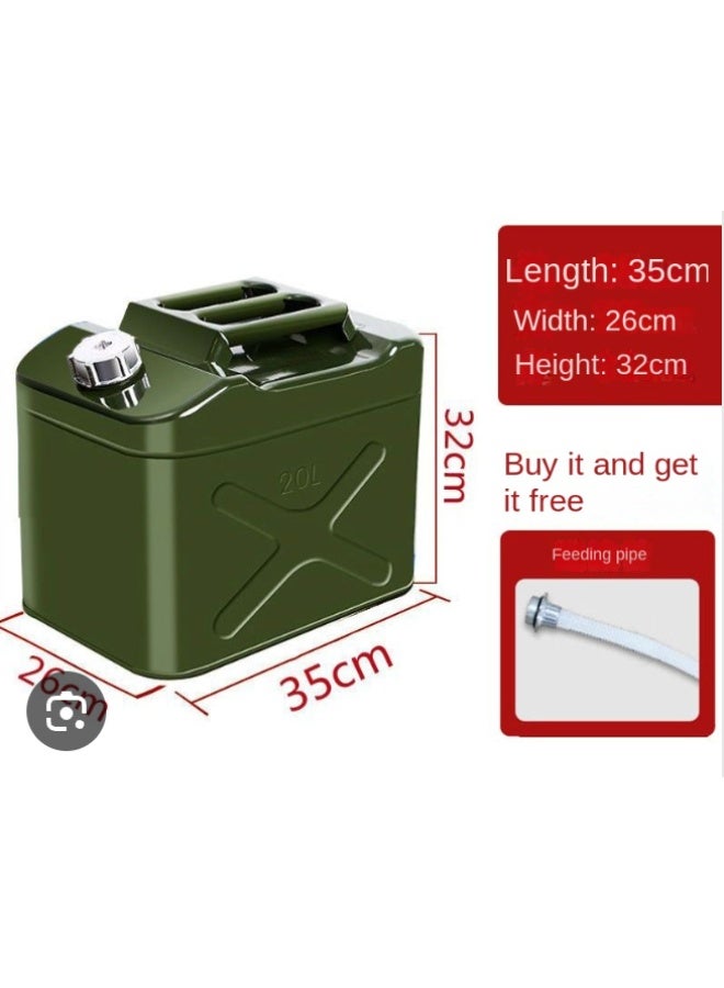 20L Barrels Can Gas Spare Container Anti-Static Can Square Fuels Container Leak Proof Portable Tank Fuel - Image 2