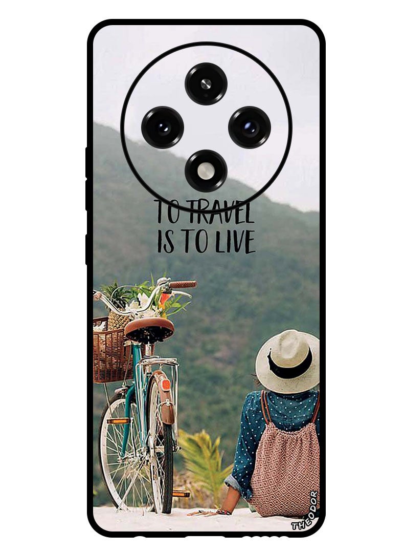 Theodor Protective Case Anti Scratch Shock Proof Bumper Cover For Oppo A3 Pro To Travel Is To Live - Image 1