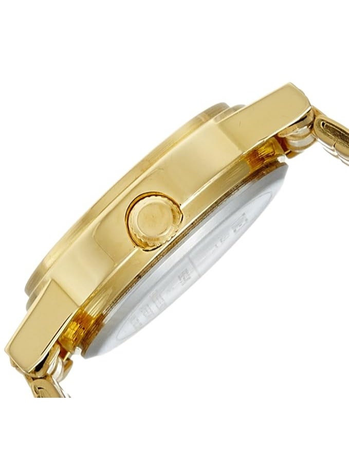 TIMEX Classics Analog Watch for Women with White Round Dial & Gold Stainless Steel Bracelet Band Water Resistant Women's Wrist Watches - B303 - Image 2