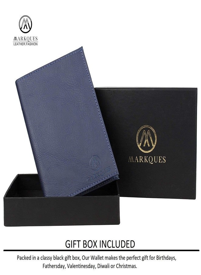 MarkQues Blue Travel Passport Case Holder Wallet (VIC-4405) - Image 2