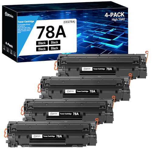 Kogain 78A Toner Cartridge Compatible Replacement for HP 78A CE278A to use with HP Laser Jet Pro P1606dn P1560 P1606 P1566 P1568 P1569 P1600 (Black,4 Pack) - Image 1
