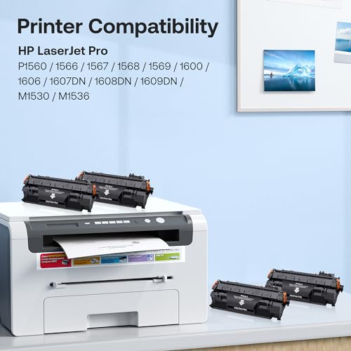 Kogain 78A Toner Cartridge Compatible Replacement for HP 78A CE278A to use with HP Laser Jet Pro P1606dn P1560 P1606 P1566 P1568 P1569 P1600 (Black,4 Pack) - Image 2