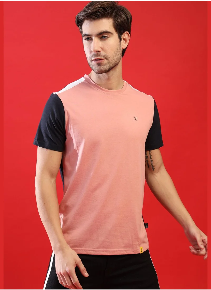 Campus Sutra Color block T-shirt