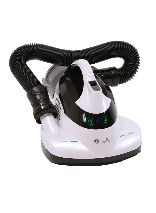 Generic - Livepure  - Ultramite Handheld HEPA Filter Vacuum  Fabric Sanitizer - Dual Motor Brush UVC Light And Anti- Allergen Filter To Remove Dust Mites Bacteria Viruses - Image 1