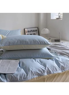 llwoo 6-Piece Luxurious and Comfortable Home Living Soft Touch Durable Lightweight Fabric Single Size Bedding Set Includes 1 Fitted Sheet 120*200+25cm 1 Duvet Cover 160*210cm 2 Pillowcases 75*50cm  - Image 5