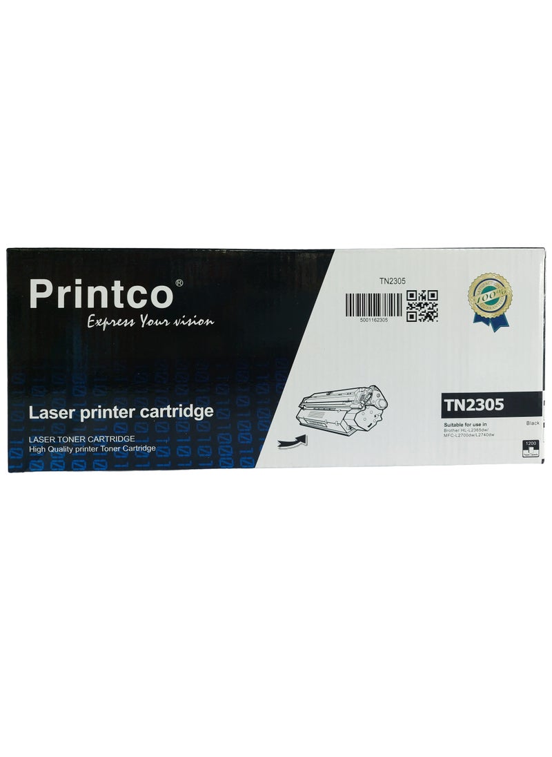 Printco Compatible TN 2305 Toner Cartridge Compatible with Brother HL-L2320D HL-L2365DW MFC-L2700D MFC-MFC-L2700D MFC-L2700DW MFC-L2700DW MFC-L2740DW Printer Black  - Image 3
