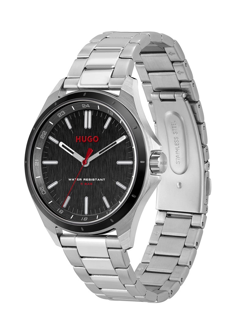 HUGO BOSS - Men's Analog Round Shape Stainless Steel Wrist Watch 1530323 - 42 Mm - Image 1