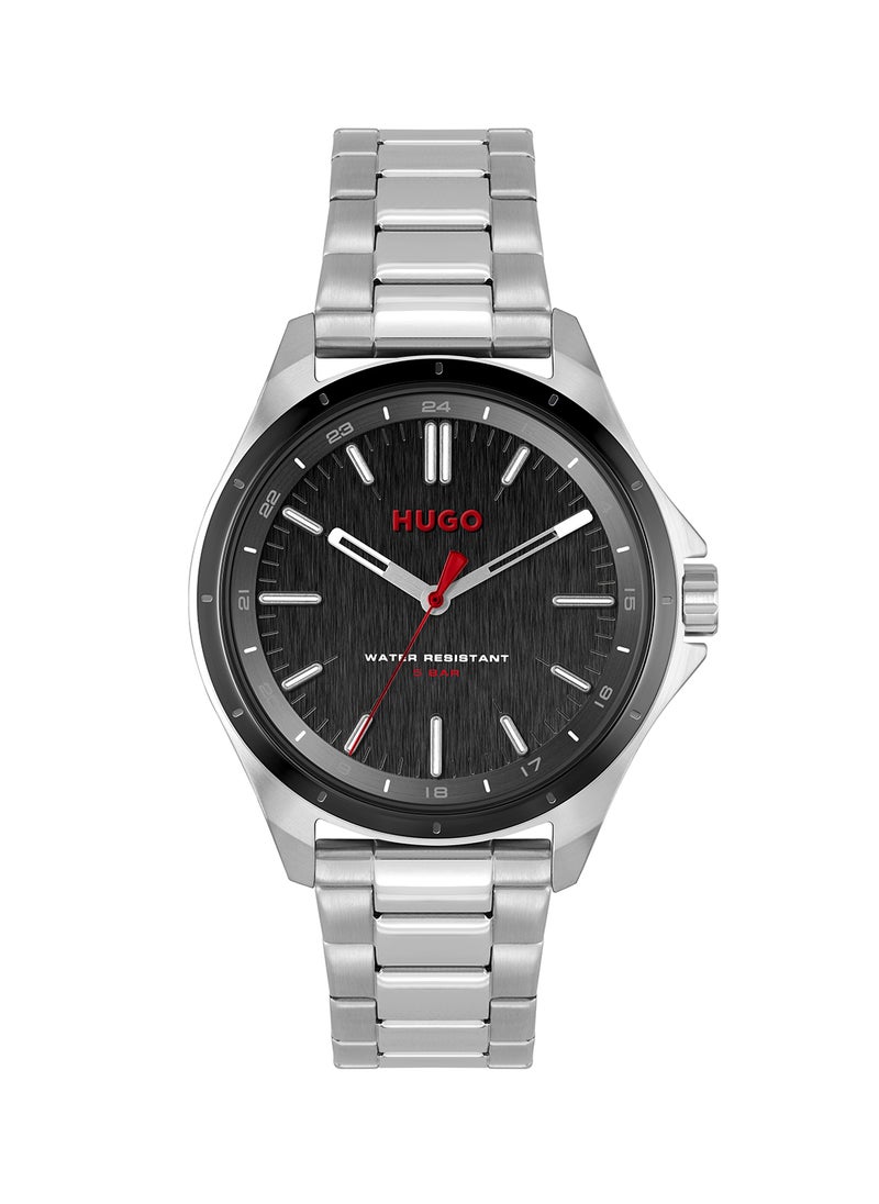HUGO BOSS - Men's Analog Round Shape Stainless Steel Wrist Watch 1530323 - 42 Mm - Image 1