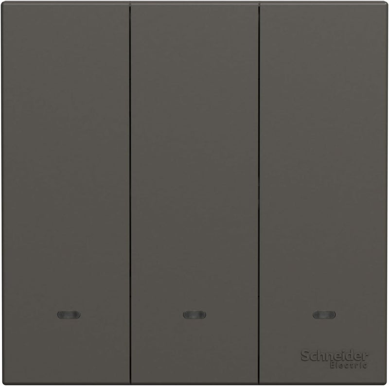 Schneider Electric AvatarOn C 3 Gang Switch - Dark Grey - Image 3