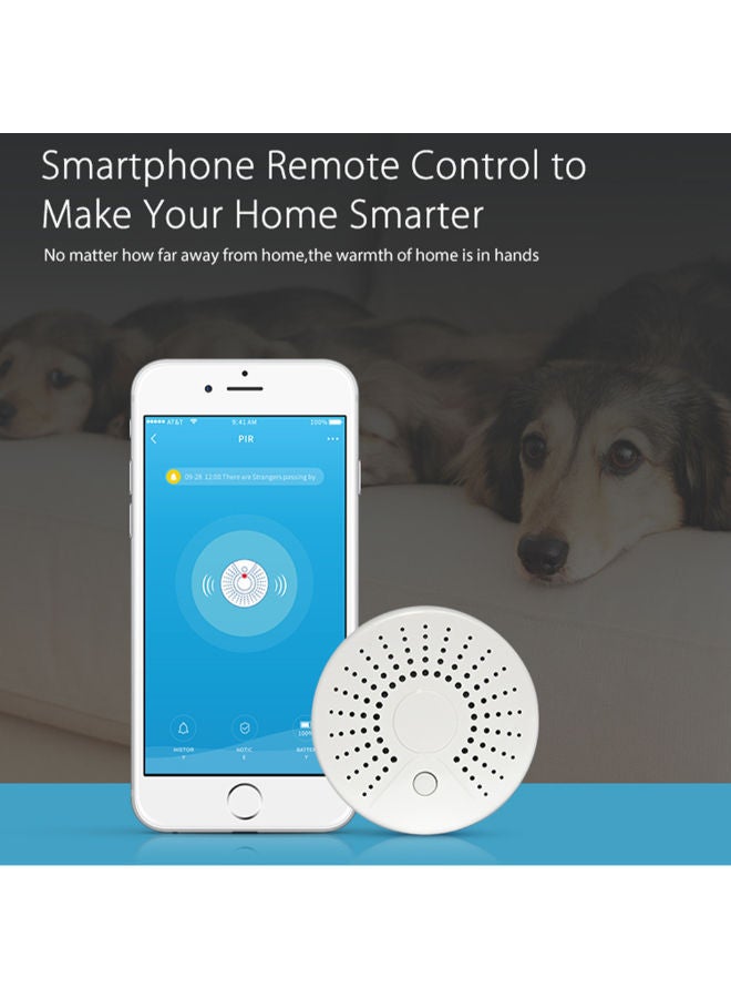 NIBEMINENT Smart Smoke Temperature Sensor Alarm White 71 x 29millimeter - Image 5