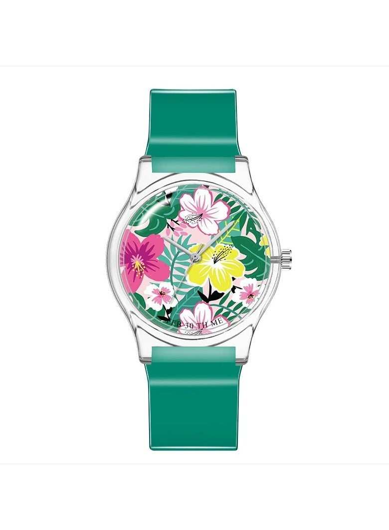 Goolsky Kids Student Waterproof Watch – Korean Style Plastic Wristwatch for Girls - Image 1