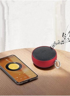 قطوب مكبرات صوت بلوتوث صغيرة، مكبر صوت بلوتوث بحجم الجيب لاسلكي محمول مع صوت ستيريو عالٍ، صوت جهير غني، منفذ بطاقة الذاكرة، مكبر صوت لاسلكي معدني فاخر لهواتف ايفون, أندوريد، الكمبيوتر المحمول، ماك بوك، إلخ  - Image 3