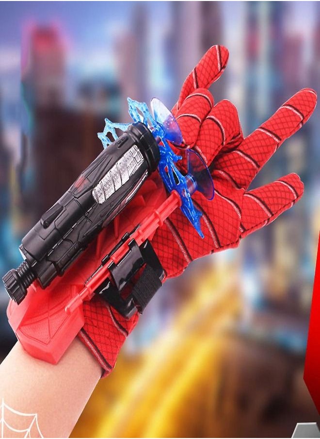 Generic Web-Shooting Glove for Kids - Ultimate Spider Gloves Toy with Web Shooter and Disc Launcher  - Image 1