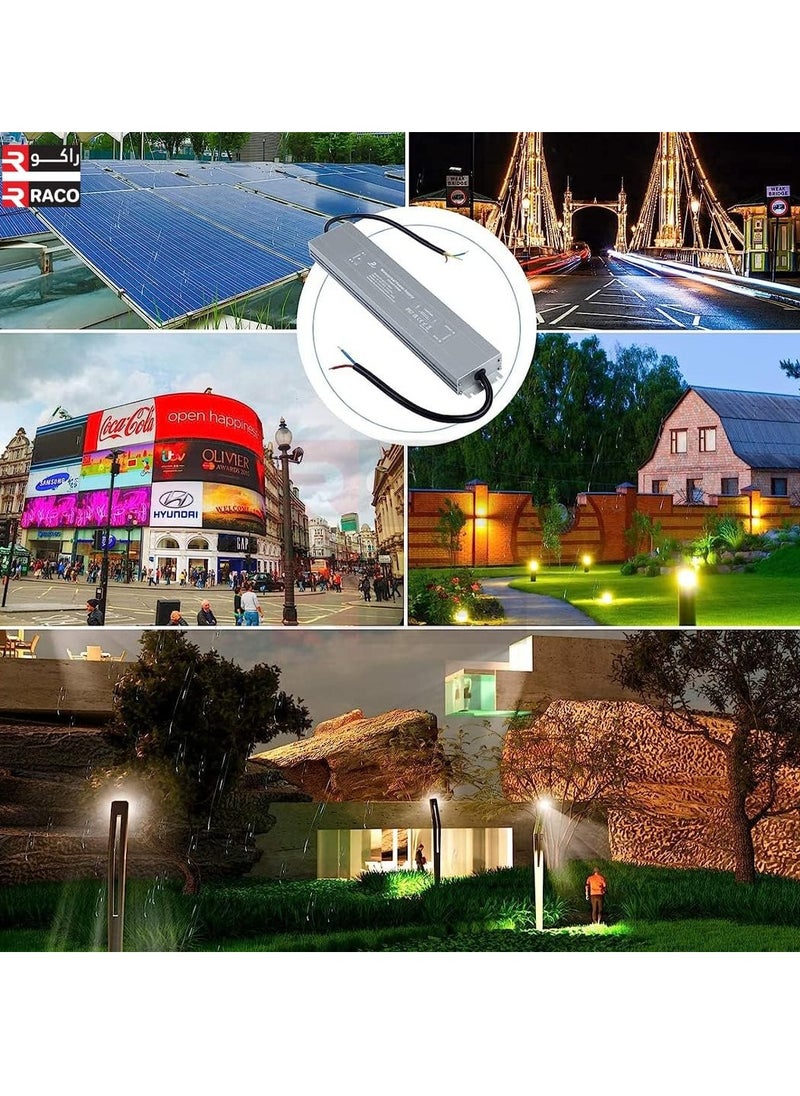 RACO - Waterproof IP67 LED Driver with AC to DC Switching Power Supply for CCTV and LED Strip Lights in Outdoor Lighting - Image 1