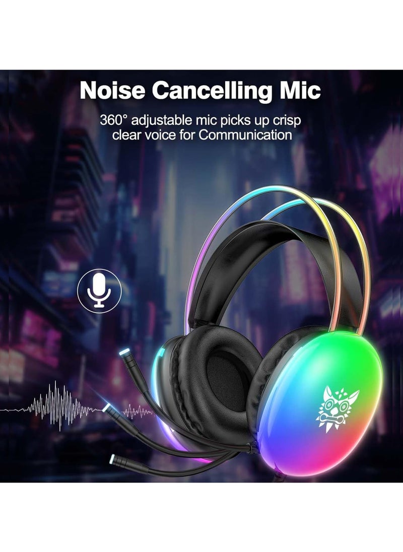 أونيكوما - Onikuma X25 Gaming Headset Wired Black - Image 1